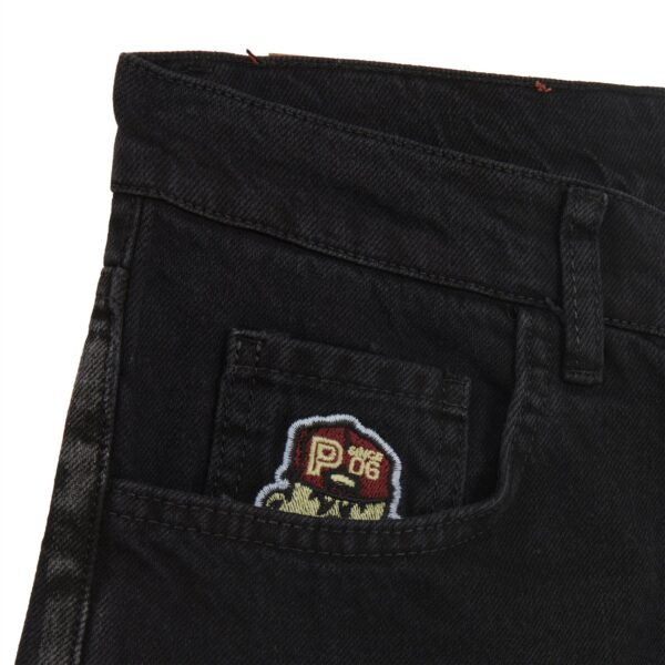 Propaganda Denim Baseball Shorts – Black Consegna Veloce