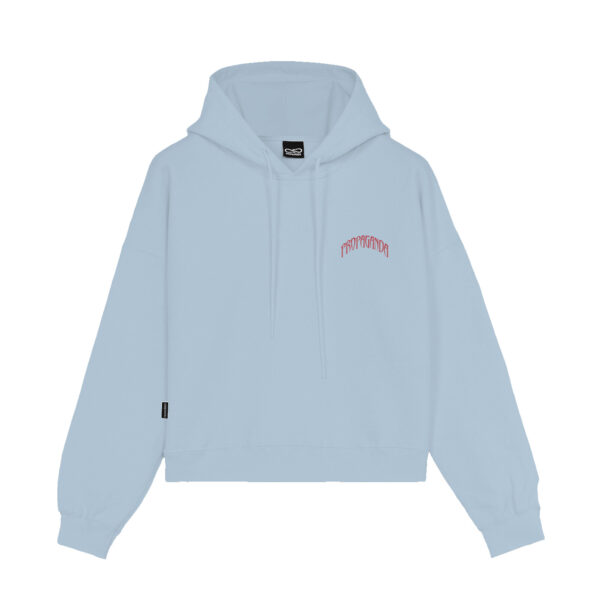 Propaganda Triangle Bengala Hoodie Crop Top – Sky Promozione Limitata