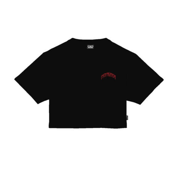 Propaganda Triangle Bengala Crop Top Tee – Black Shopping Online