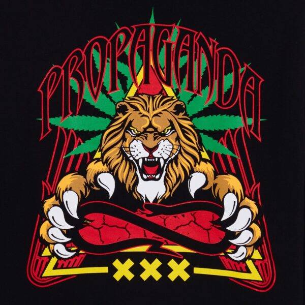 Propaganda Triangle Lion Hoodie – Black Sconto