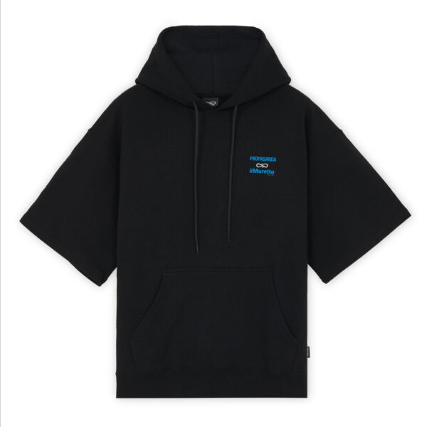 Propaganda Propaganda x ilMuretto Hoodie Short Sleeve – Black Online Outlet