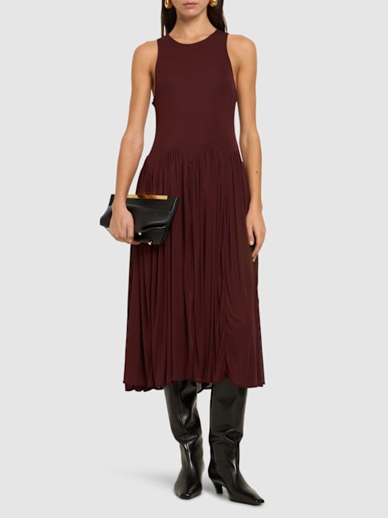 Luisaviaroma Vestito midi Axar in jersey Affare Del Giorno