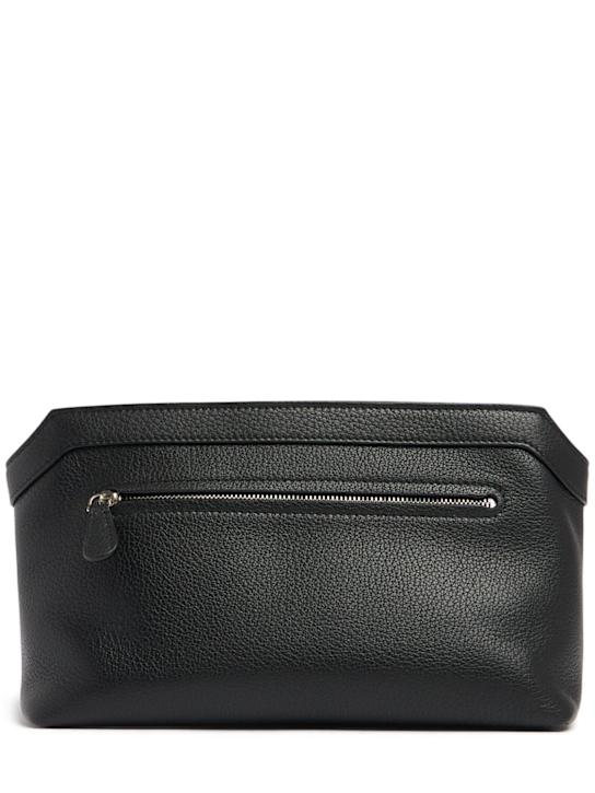 Luisaviaroma Pochette Terrasse in pelle martellata lucida