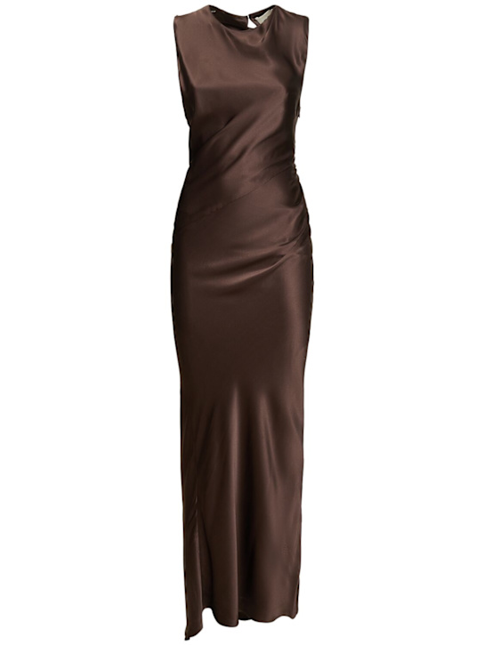 Luisaviaroma Vestito lungo Anwen in misto seta