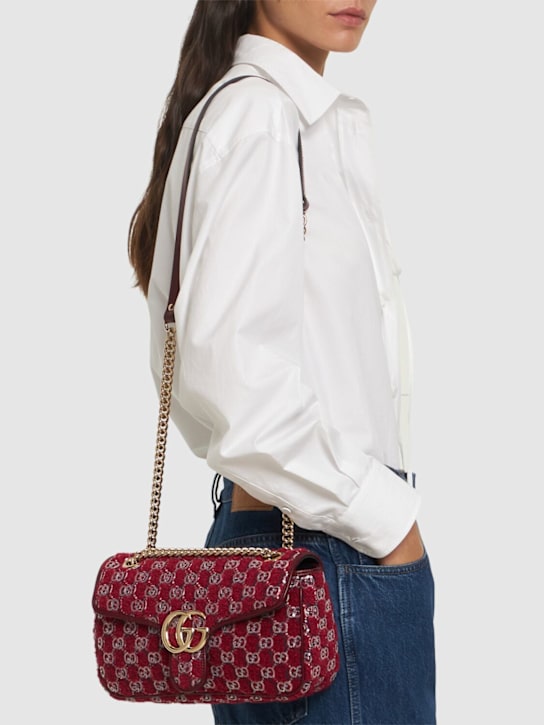 Luisaviaroma Borsa piccola GG Marmont in misto lana vergine Outlet