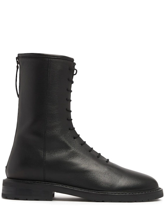 Luisaviaroma Stivali combat in pelle 20mm