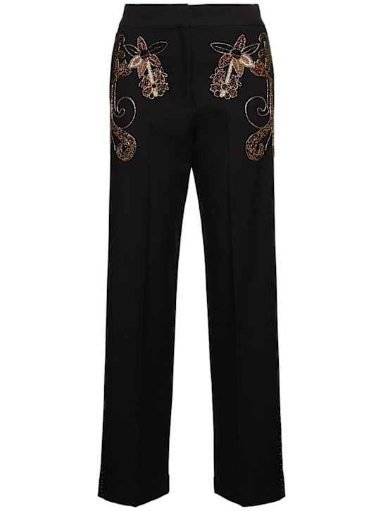 Luisaviaroma Pantaloni Frangipane Gardens con ricami