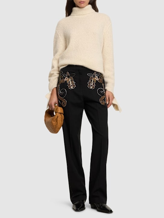 Luisaviaroma Pantaloni Frangipane Gardens con ricami 2025