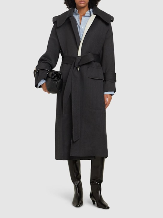 Luisaviaroma Trench in lana Negozi Online