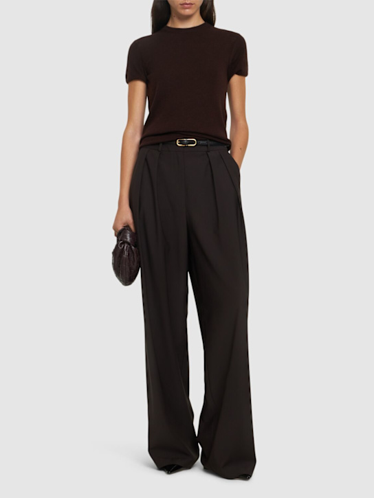 Luisaviaroma Top in maglia di cashmere e seta Vendita Calda