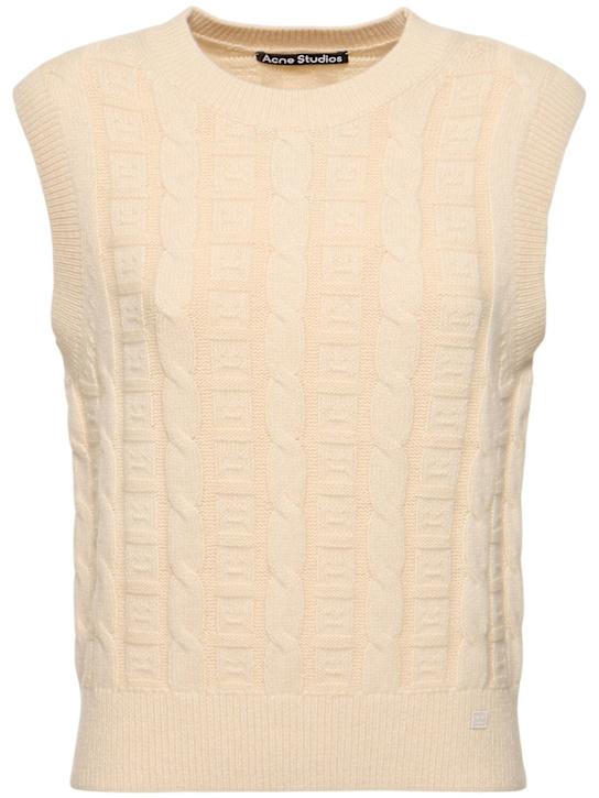 Luisaviaroma Gilet Kreen in maglia di misto cotone a trecce I Più Venduti