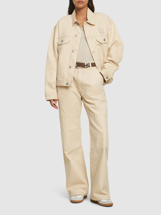 Luisaviaroma Pantaloni dritti Palma in tela di cotone Sconto