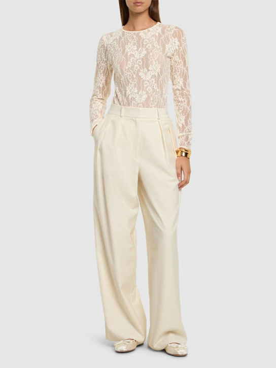 Luisaviaroma Body in pizzo stretch Nuova