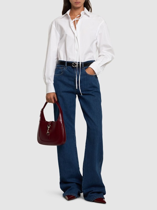 Luisaviaroma Jeans in denim con logo Gucci laserato Soddisfazione Garantita