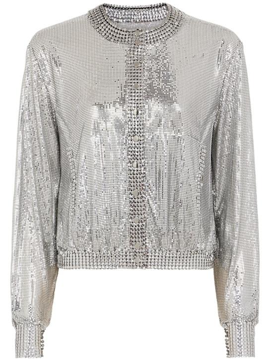Luisaviaroma Giacca in mesh senza collo Moda