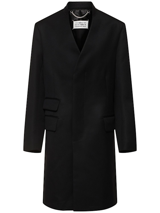 Luisaviaroma Cappotto midi in lana senza colletto Nuovo