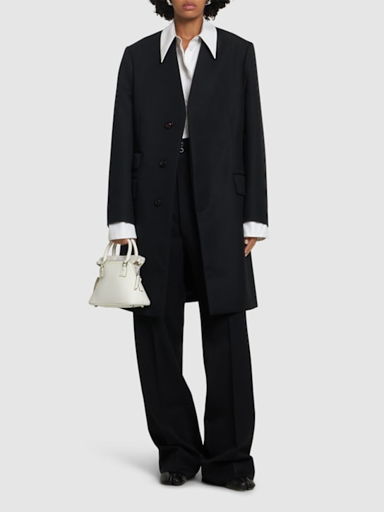 Luisaviaroma Cappotto midi in lana senza colletto Nuovo