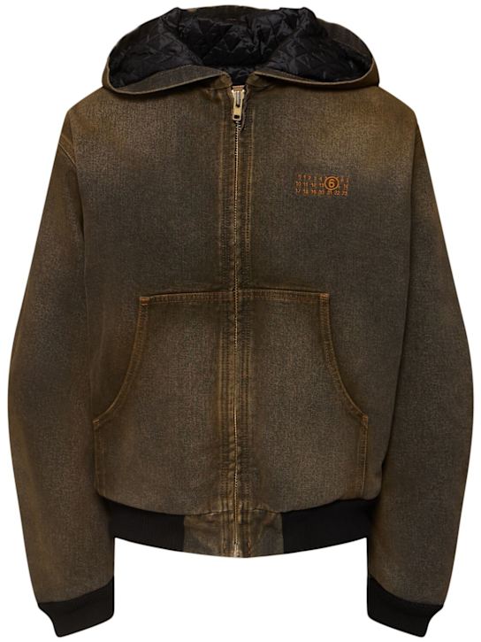 Luisaviaroma Giacca sportiva in cotone con cappuccio e zip