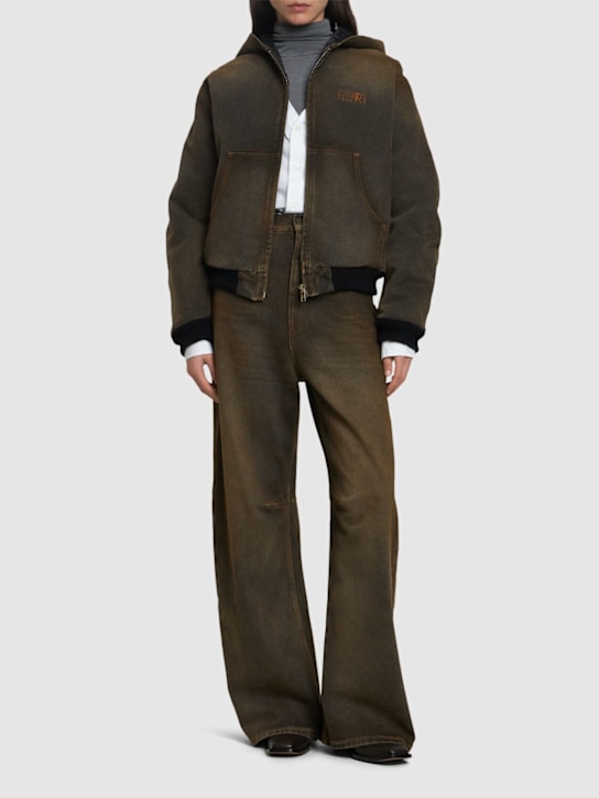 Luisaviaroma Giacca sportiva in cotone con cappuccio e zip Promozione