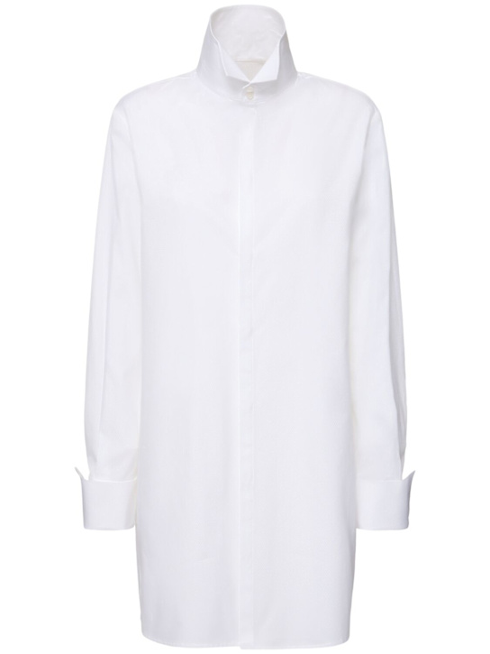 Luisaviaroma Camicia collo alto in tela di cotone Pezzi Unici