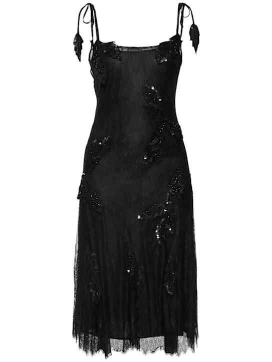 Luisaviaroma Vestito midi in pizzo con ricami Fino Al -60%