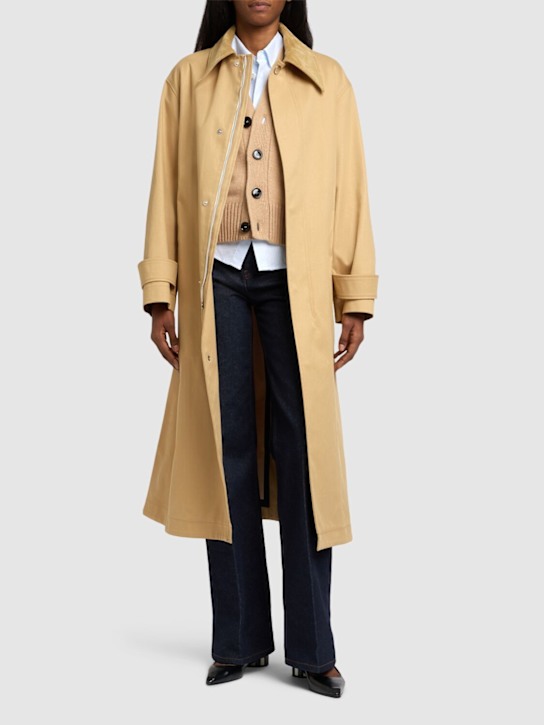Luisaviaroma Trench in tela di cotone con cintura Prezzo Ridotto