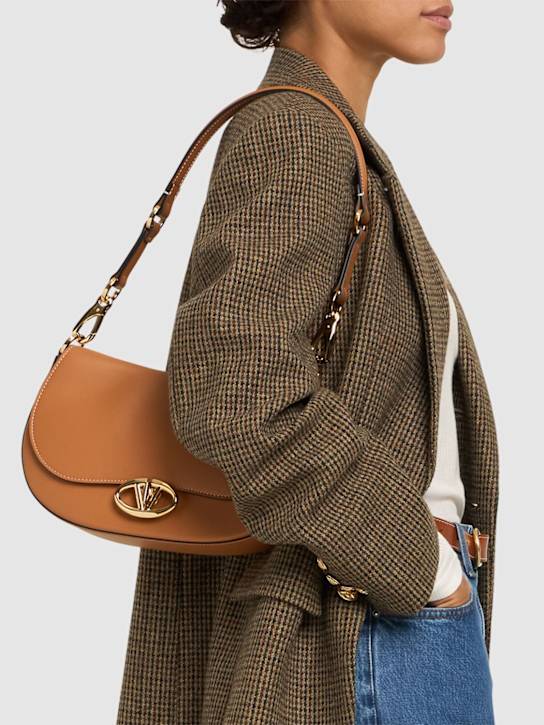Luisaviaroma Borsa Saddle in pelle con logo Hotsell