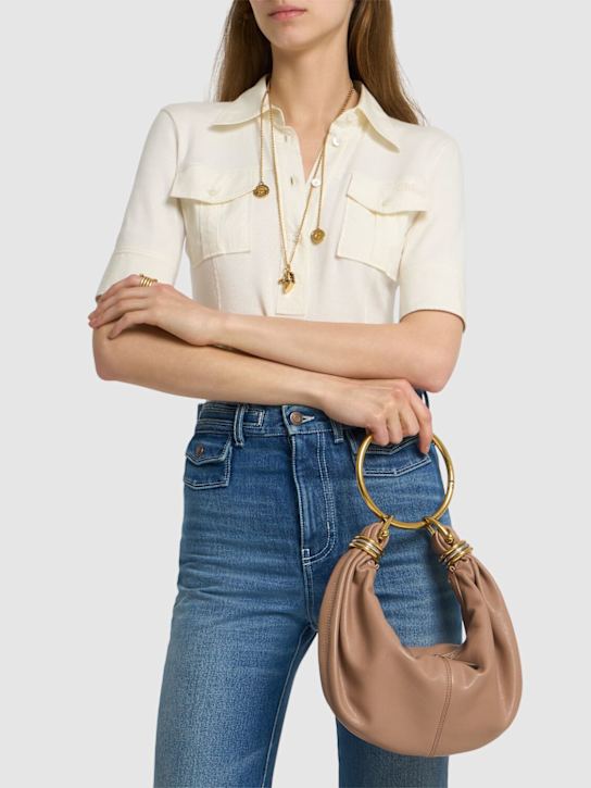 Luisaviaroma Borsa Bracelet in pelle martellata lucida Shopping Online