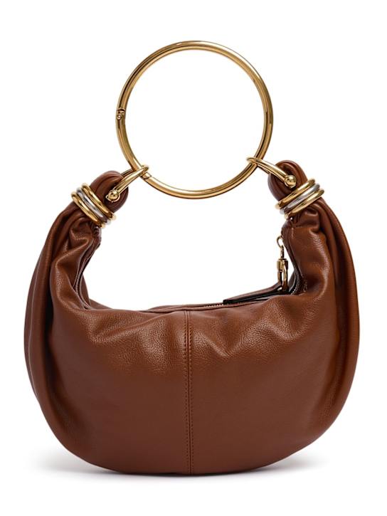 Luisaviaroma Borsa Bracelet in pelle martellata lucida
