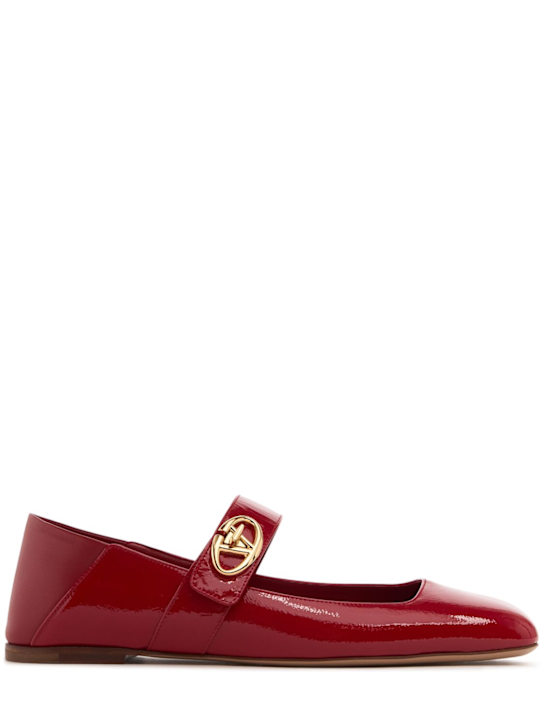 Luisaviaroma Ballerine Vlogo in pelle verniciata 5mm