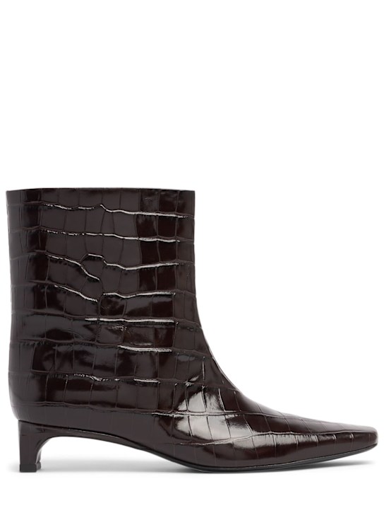 Luisaviaroma Stivaletti Carla in pelle goffrata 30mm