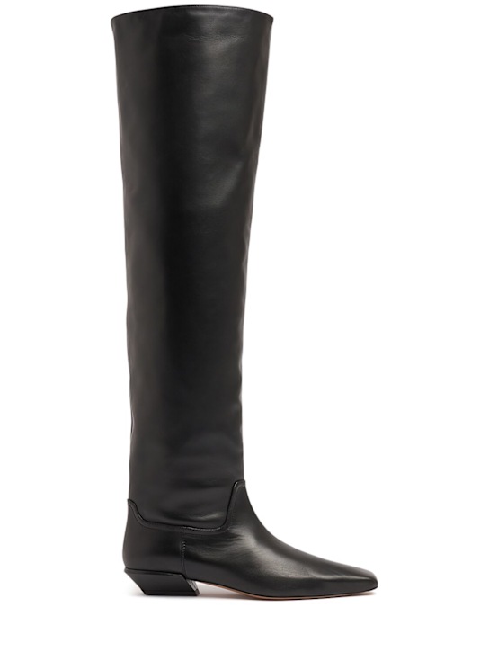 Luisaviaroma Stivali alti Bettina in pelle 25mm