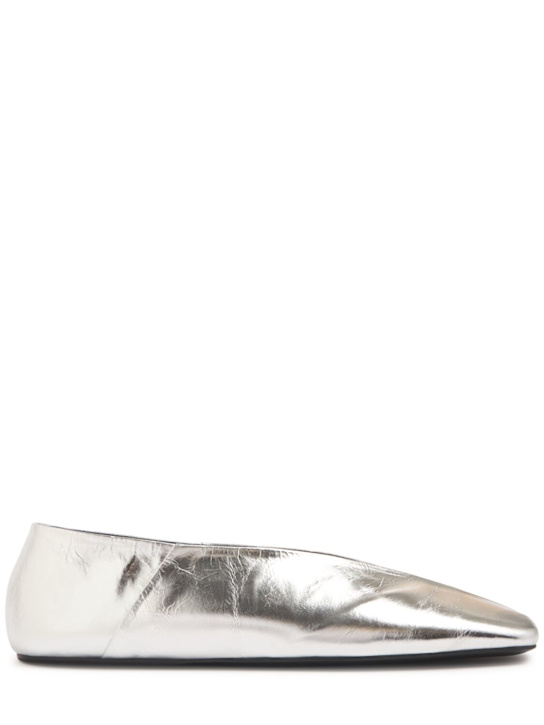 Luisaviaroma Ballerine Lamé in pelle 10mm