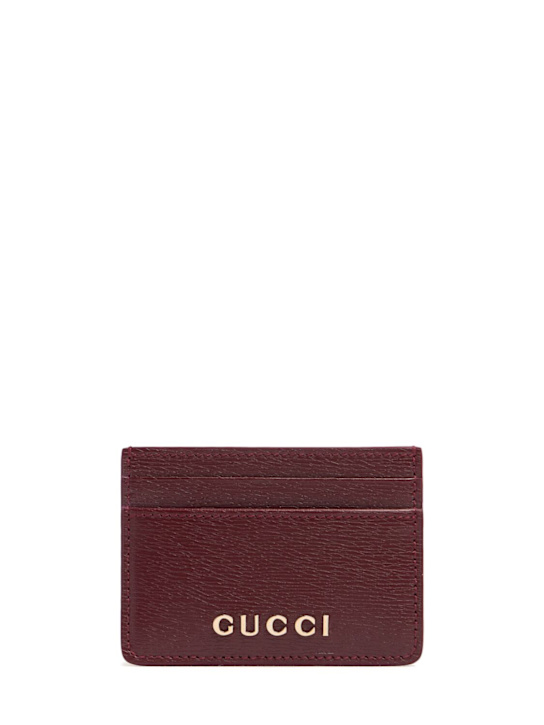 Luisaviaroma Porta carte di credito Gucci Script in pelle
