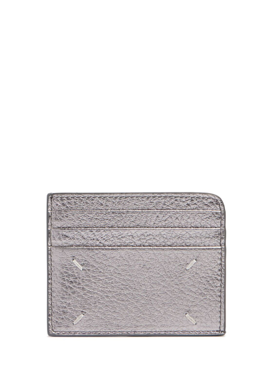 Luisaviaroma Porta tessere Slim Gap in pelle metallizzata