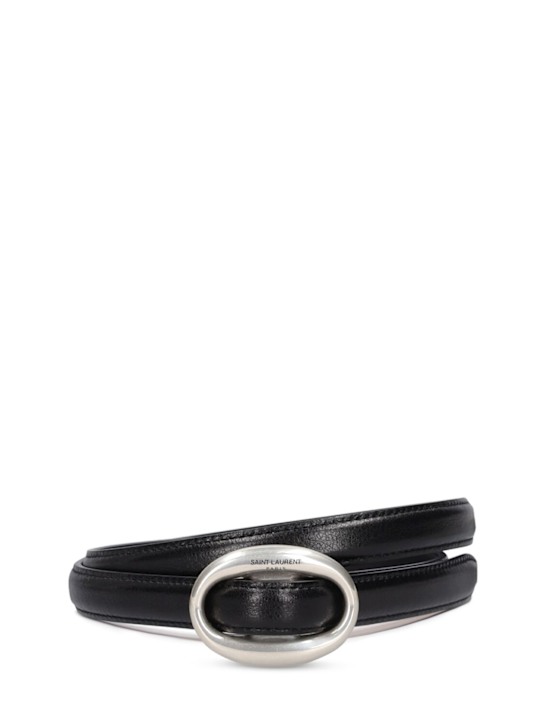 Luisaviaroma Cintura Boucle Ovale Arrondie in pelle 15mm