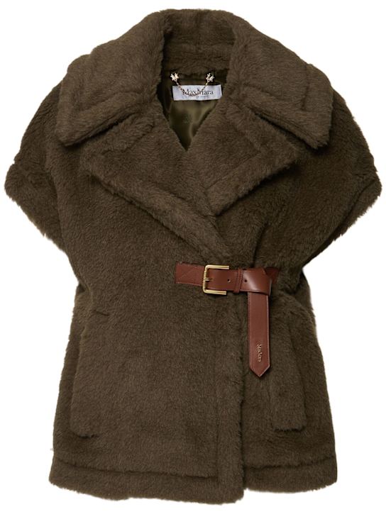 Luisaviaroma Cappa Abavo in shearling di cammello e seta