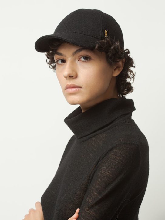 Luisaviaroma Cappello baseball in misto lana Vendita Economica