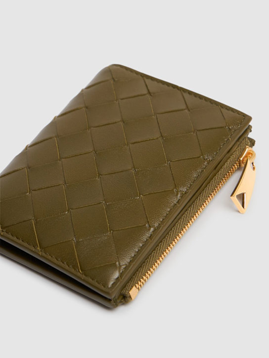 Luisaviaroma Small Intrecciato 15 leather wallet Soddisfazione Garantita