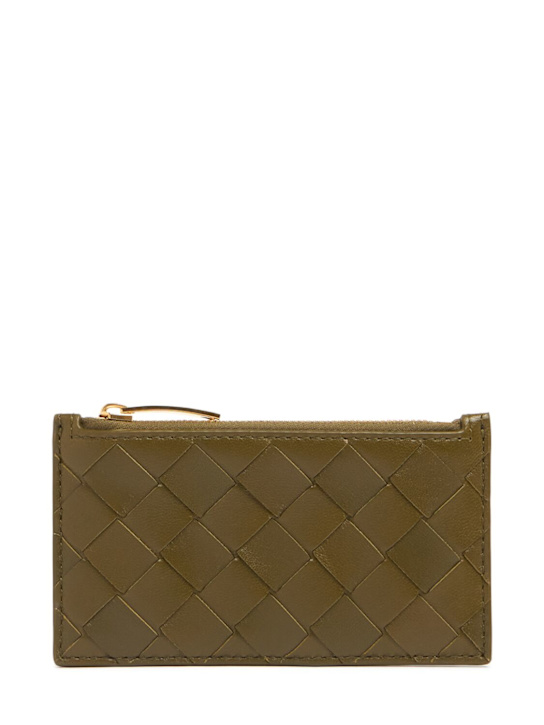 Luisaviaroma Slim Intrecciato 15 leather card case