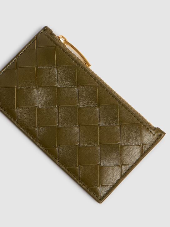 Luisaviaroma Slim Intrecciato 15 leather card case Promozione Limitata