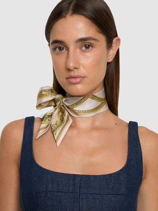 Luisaviaroma Foulard La Coupe in twill di seta stampata Sconto