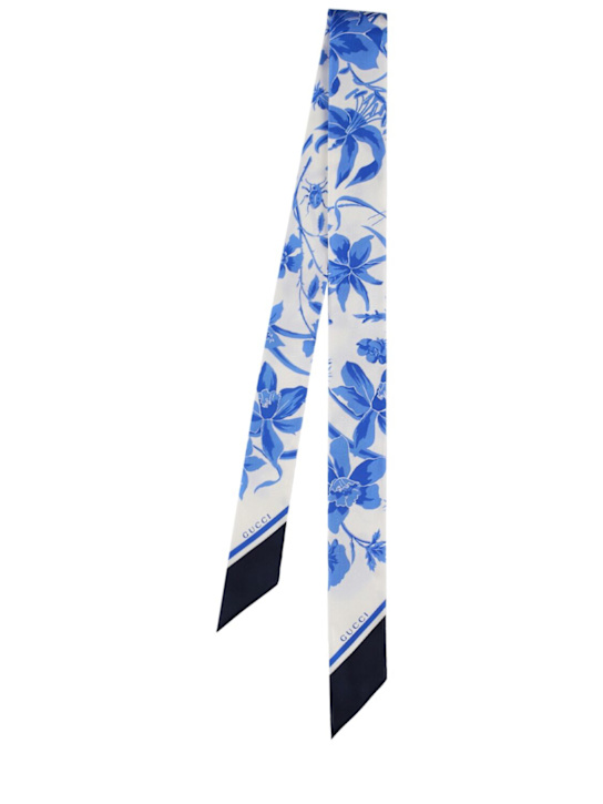 Luisaviaroma Foulard in seta stampa floreale