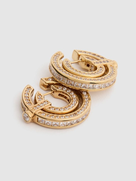 Luisaviaroma Orecchini a cerchio Halo con pavé Vendita Calda