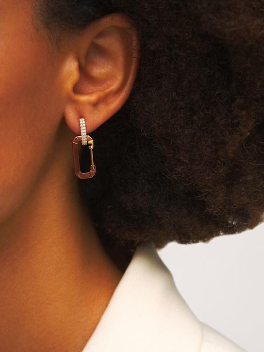 Luisaviaroma Orecchino singolo Chiara in oro 18kt e diamanti Saldi Di Fabbrica
