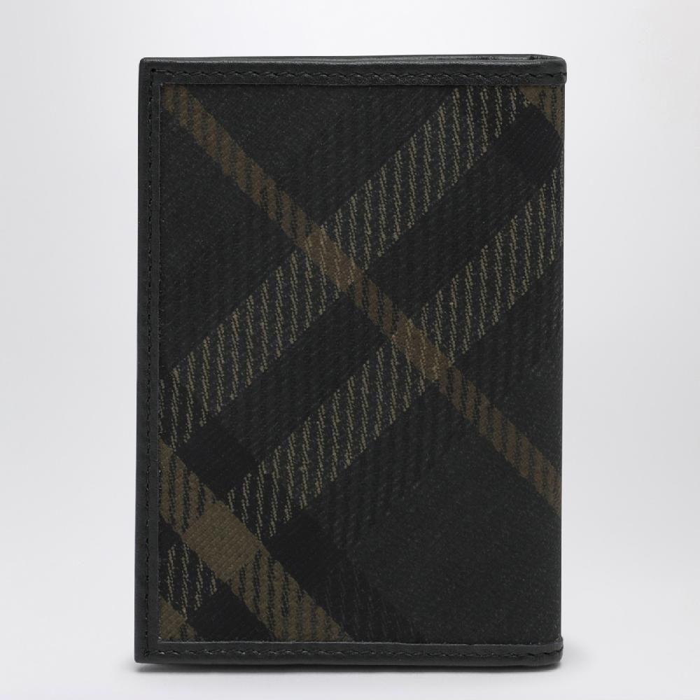 Burberry Portafoglio a libro nero con motivo Check Shopping Online