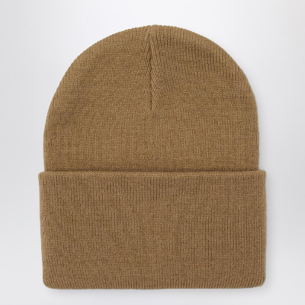 Carhartt WIP Cuffia beige con patch logo Prezzo Ridotto