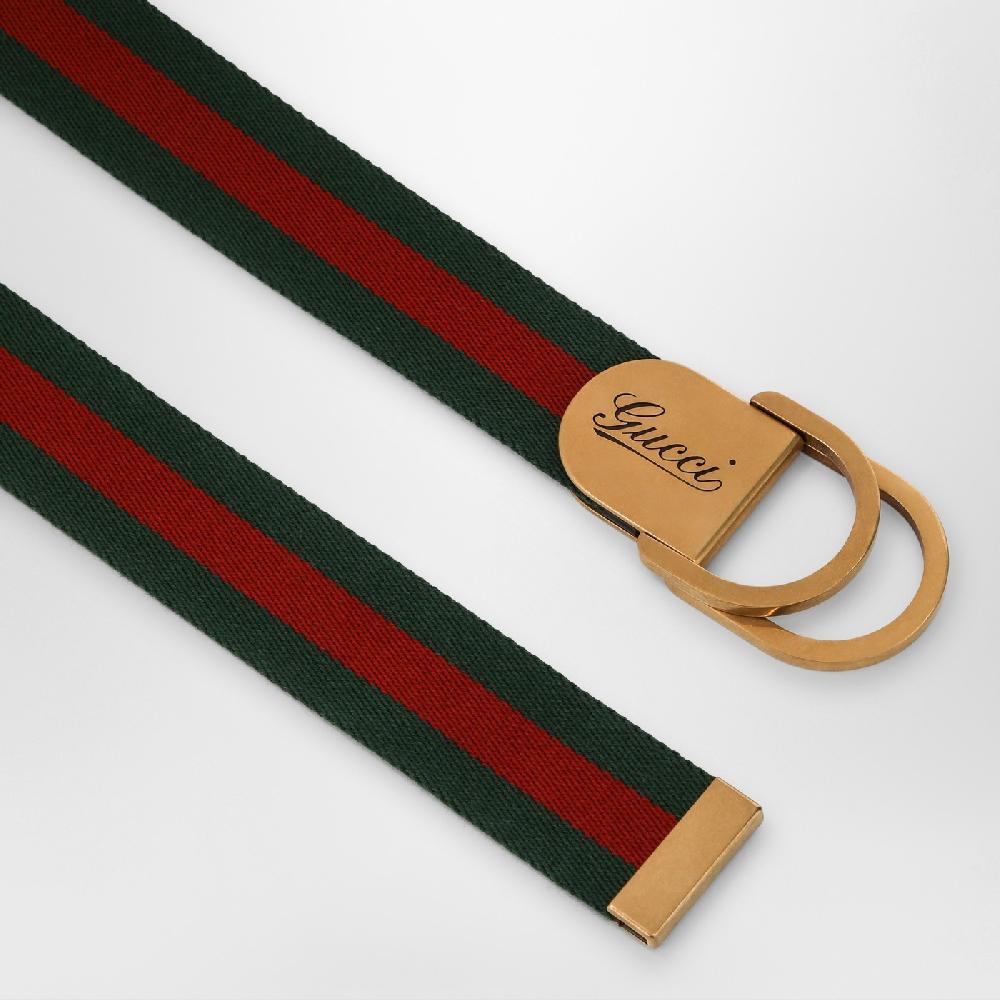 GUCCI Cintura con motivo Web e fibbia con logo Sottocosto