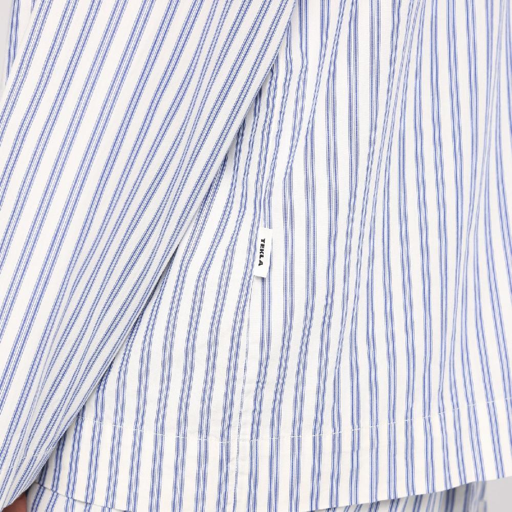 Tekla Camicia pigiama bianca a righe Saldi Di Fabbrica
