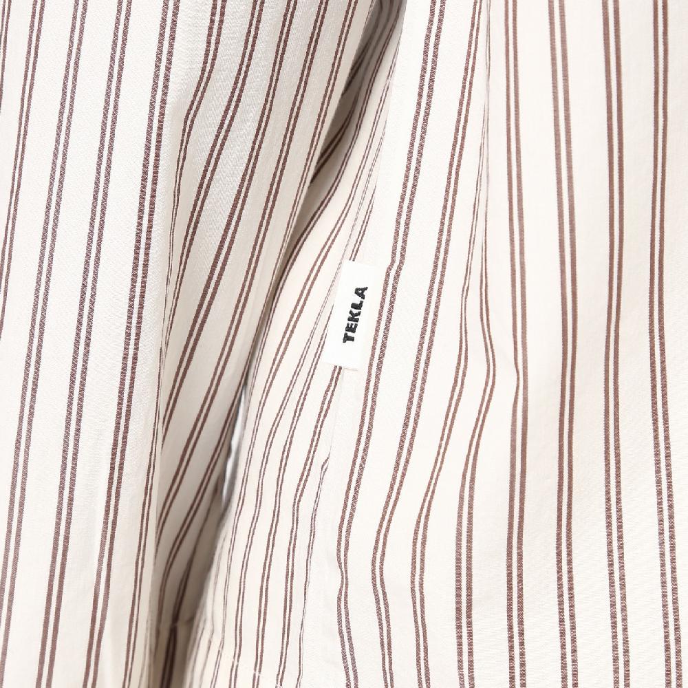 Tekla Camicia pigiama beige a righe Vendite Flash